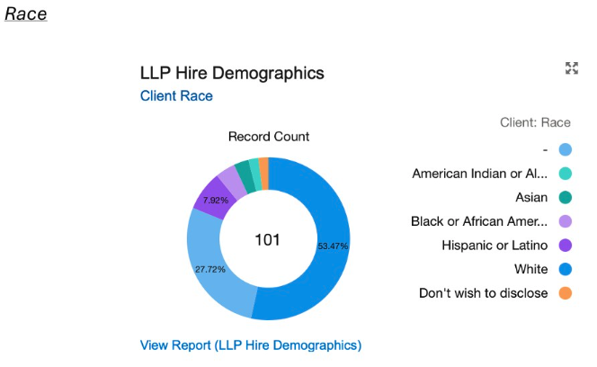 LLP Hire demographics - race